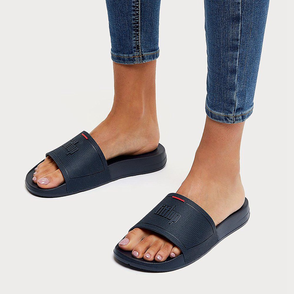 Fitflop Philippines Fitflop Womens Slides Navy Fitflop Iqushion